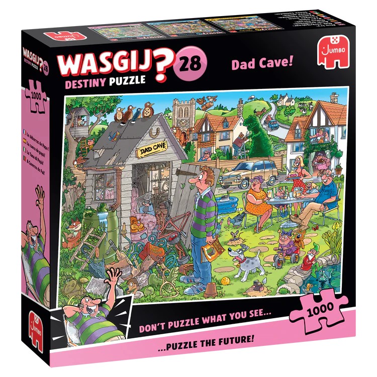 Wasgij Destiny #28 Puzzle - Dad Cave - 1000 Pieces