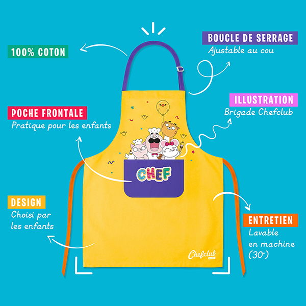 Chef Club - Tablier jaune