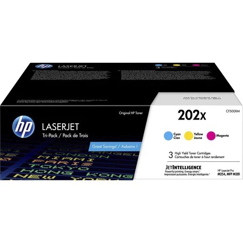 HP 202X Toner Cartridge – Three-Pack