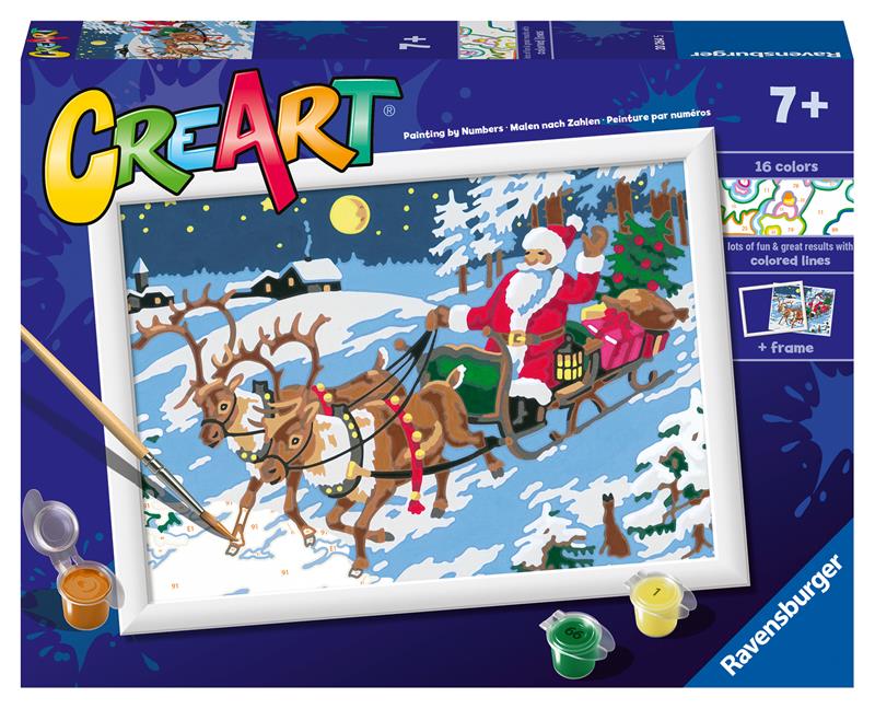 Peinture à numéro CreArt : La veille de Noël