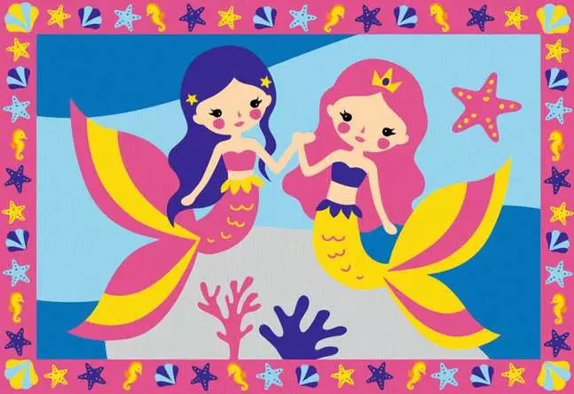 Peinture à numéro CreArt Junior: Sirènes Enchantées