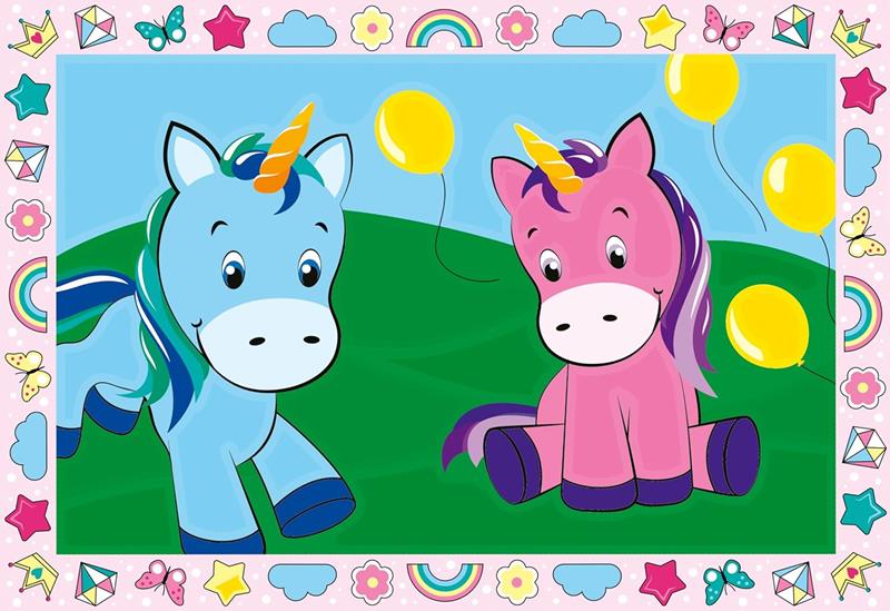 Peinture à numéro CreArt Junior: Licornes joyeuses