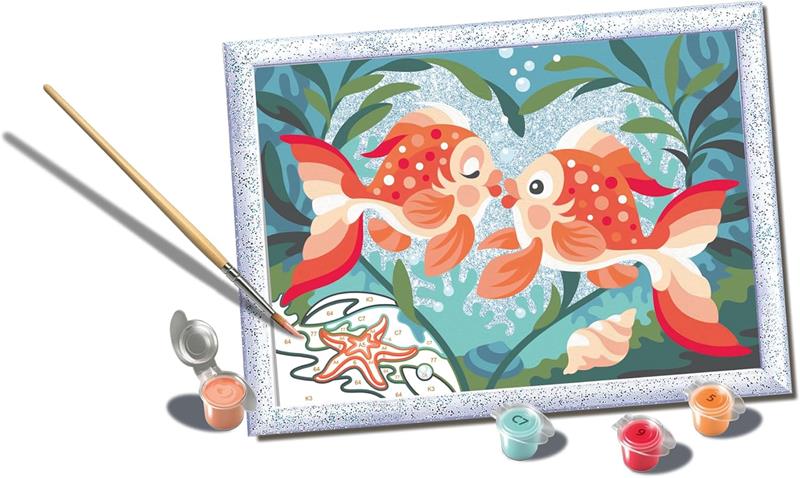 Peinture à numéro CreArt : Poissons amoureux