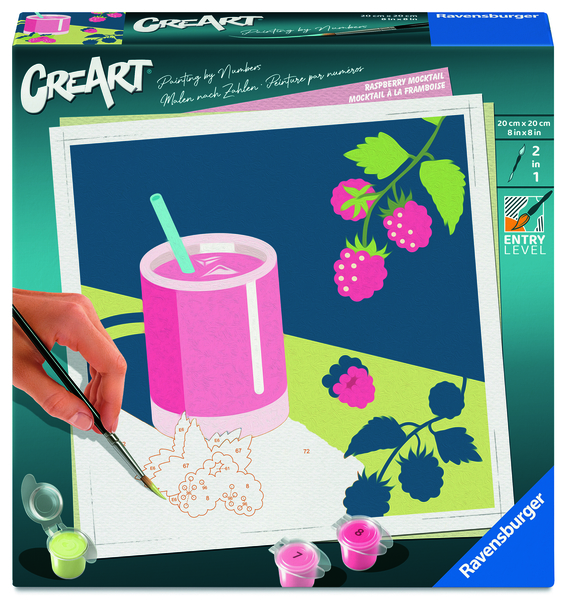 Peinture à numéro CreArt : Mocktail à la framboise