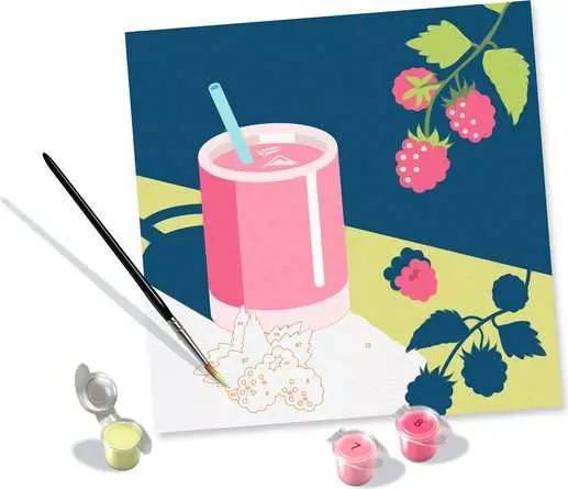 Peinture à numéro CreArt : Mocktail à la framboise
