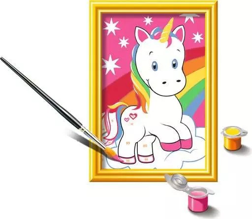 Peinture à numéro CreArt : Licorne mignonne