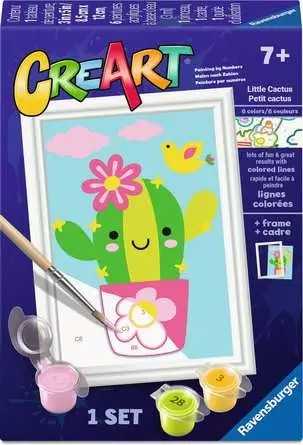 Peinture à numéro CreArt : Petit cactus