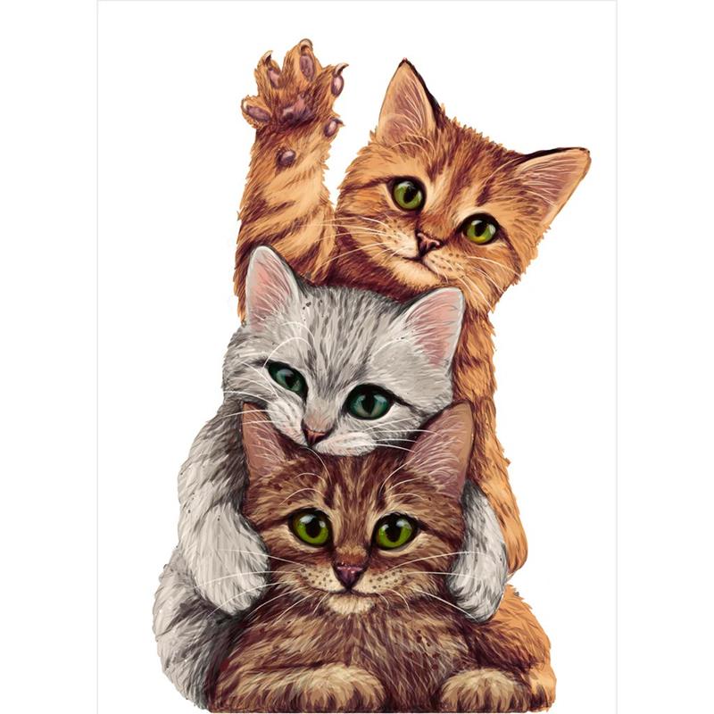 Kit de peinture de diamants - Embuscade de chatons
