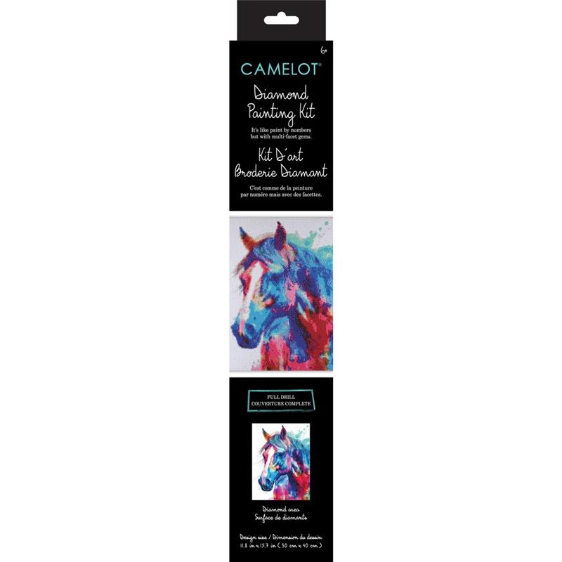 Kit de peinture de diamants - Cheval peint