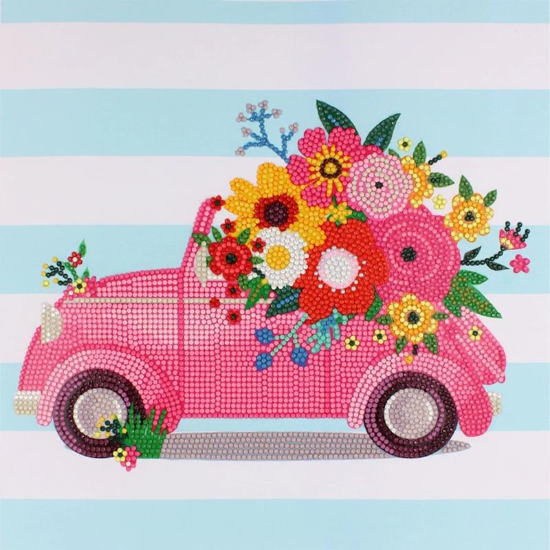Kit de peinture de diamants - Coccinelle fleurie