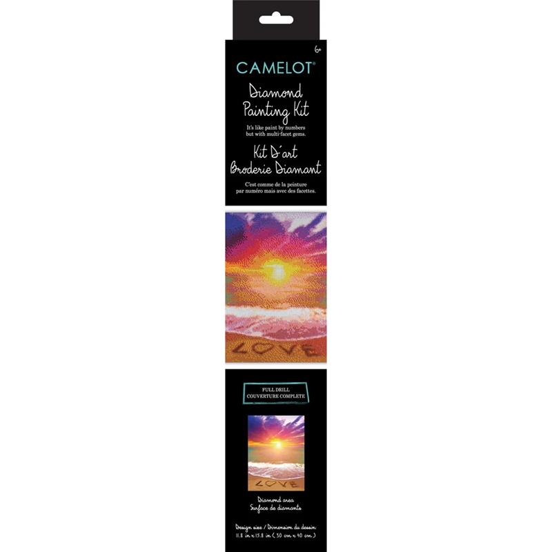Kit de peinture de diamants - Amour sur le sable