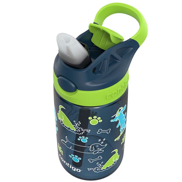 Bouteille d’eau Contigo pour enfants antifuite avec paille Aubrey 14 oz - Cool Lime