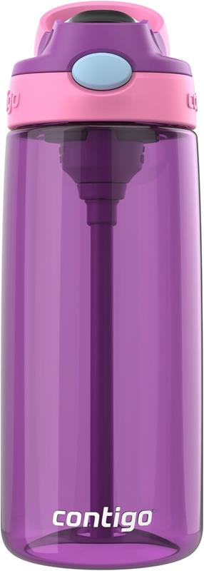 Bouteille d’eau Contigo pour enfants antifuite avec paille Aubrey 20 oz - Raisin