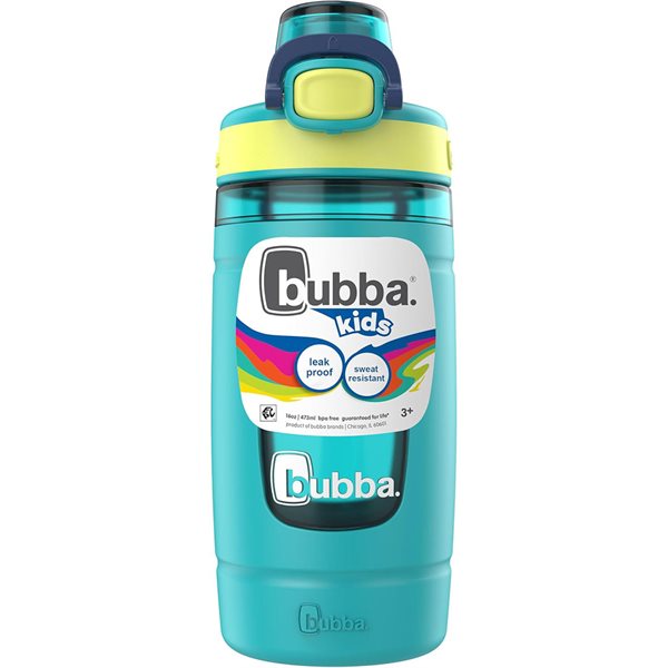 Bouteille d'eau Contigo en plastique avec manche en silicone pour enfants 16 oz - Tropical