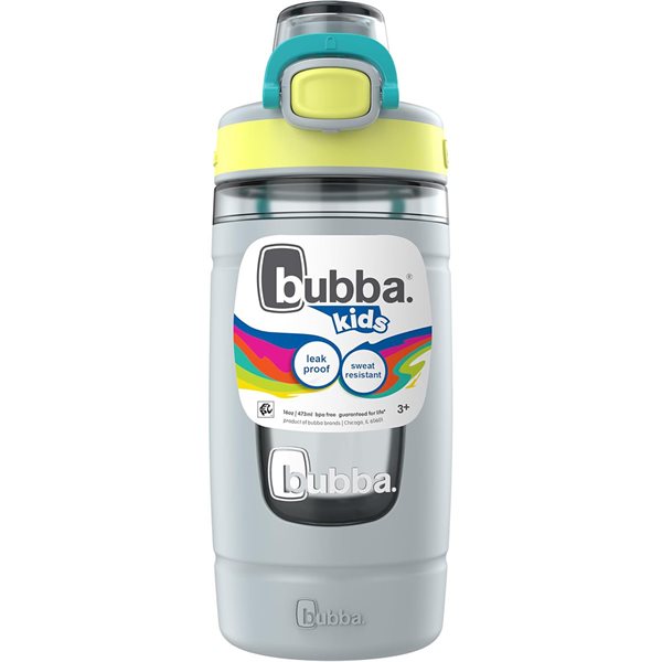 Bouteille d'eau Contigo en plastique avec manche en silicone pour enfants 16 oz - Pierre