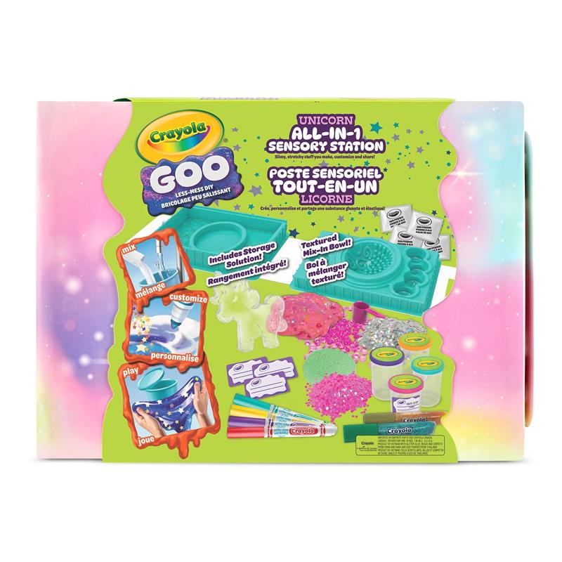 Crayola – Station sensorielle tout-en-un Licorne Goo