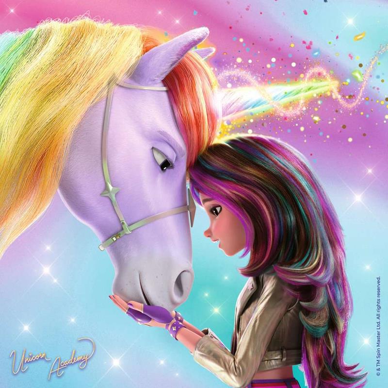 Casse-tête Ravensburger - Unicorn Academy - 3 x 49 pièces