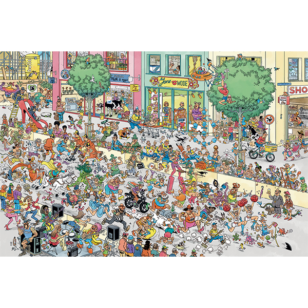 Jan Van Haasteren Puzzle – On Your Heels, Ready, Go! – 1500 Pieces