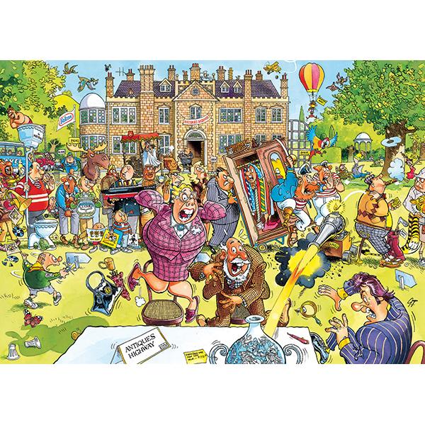 Wasgij? Retro Puzzle No. 10 – Antique Hunt! – 1000 Pieces