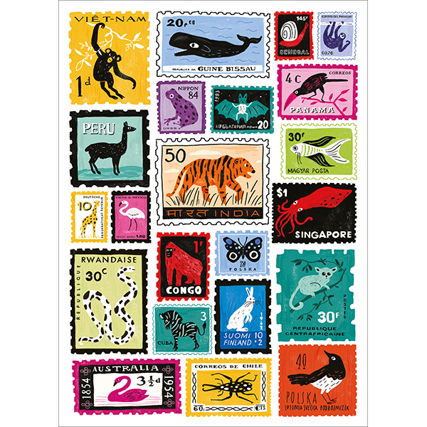 Casse-tête Happily - Stamped par Lena Jones - 1000 pièces