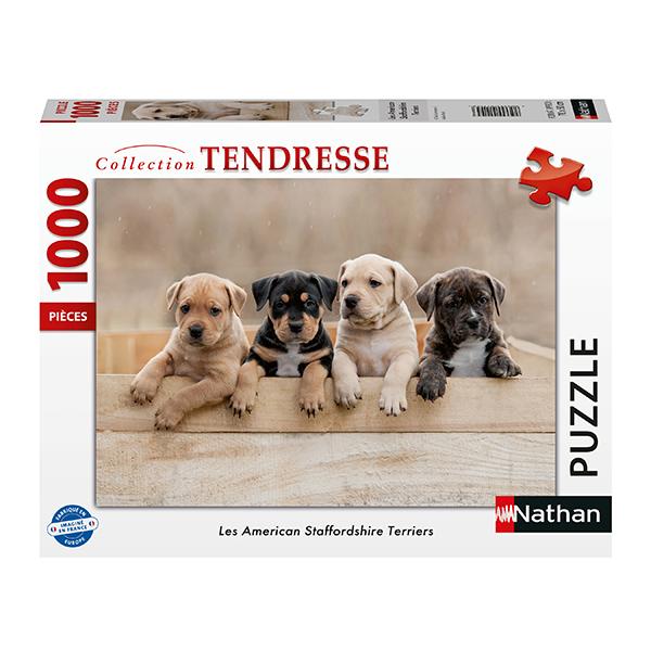 Nathan Puzzle – Tenderness Collection: American Staffordshire Terriers – 1000 Pieces