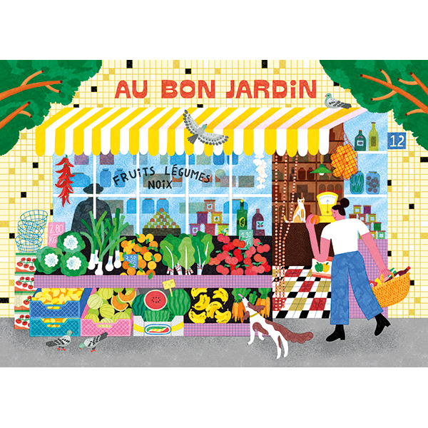 Holiyay Puzzle – At the Market by Carole Barraud – 1000 Pieces