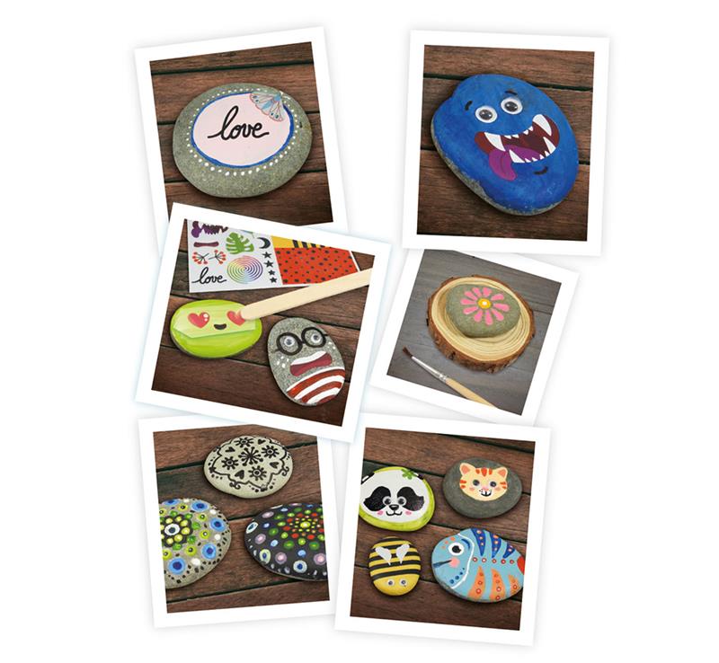 Buki France 4 all Kids - Peinture sur galets