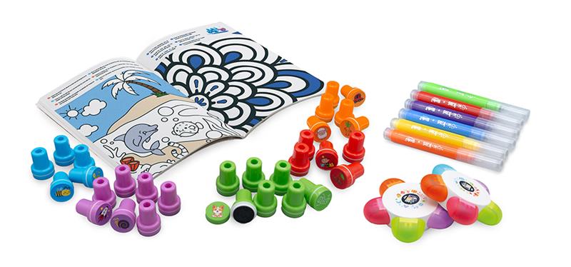 Buki France 4 all Kids - Boîte d'activité - Tampons