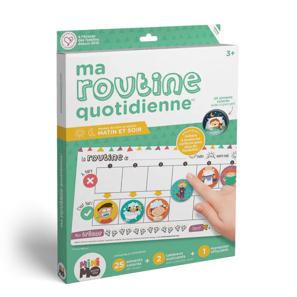 Ma routine quotidienne (2 tableaux)