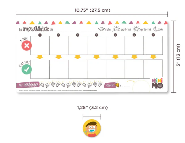 My School Routine - 1 Chart (French Only)