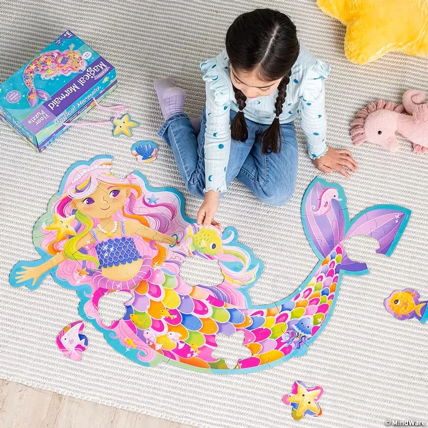 Floor Puzzle - Sparkling Mermaid - 41 Pieces