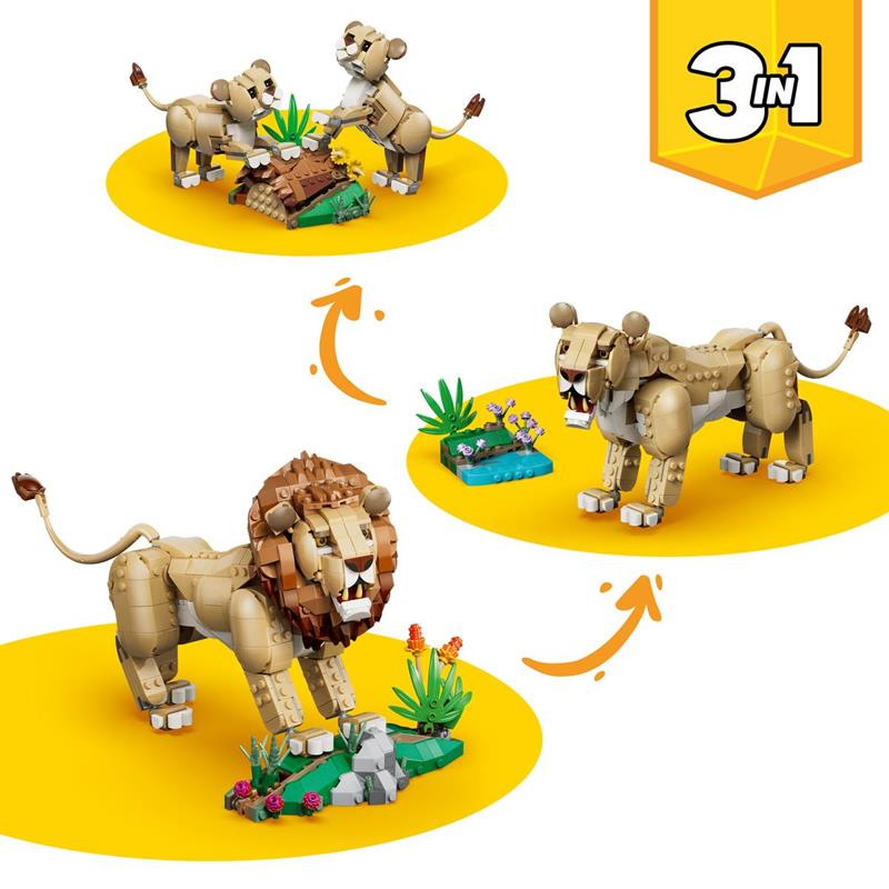 LEGO Creator - Animaux sauvages : le lion majestueux