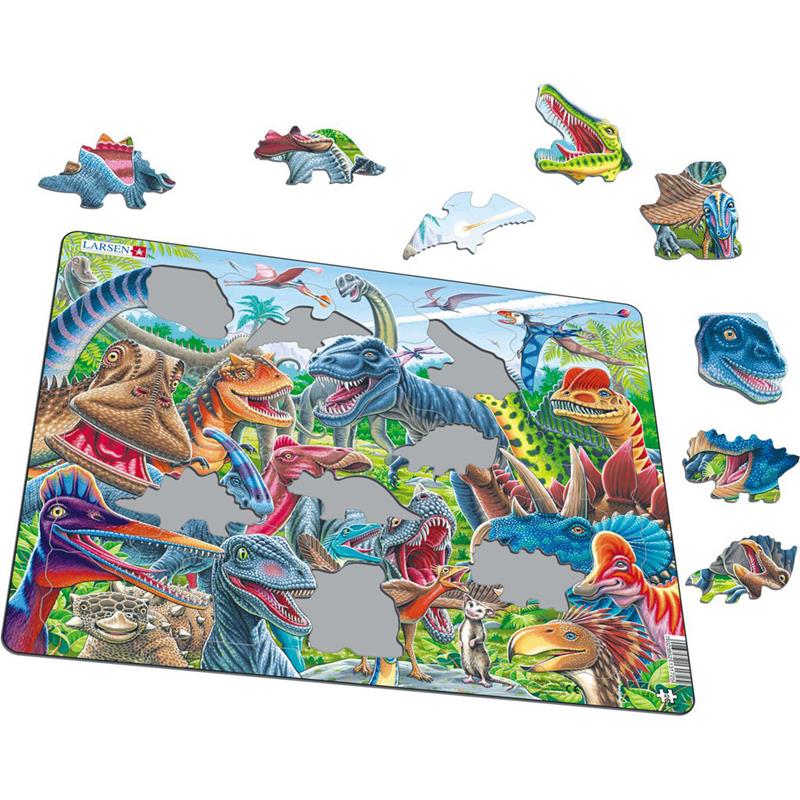Casse-tête Larsen - Dinosaures joyeux - 43 pièces
