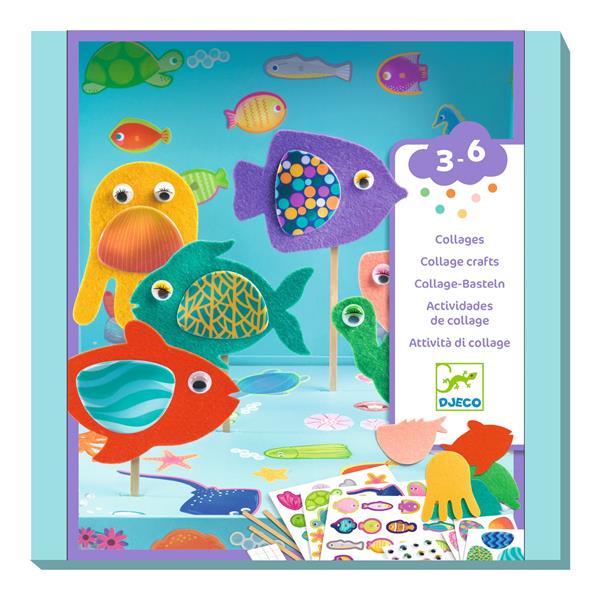 Collages Djeco - Joyeux aquarium