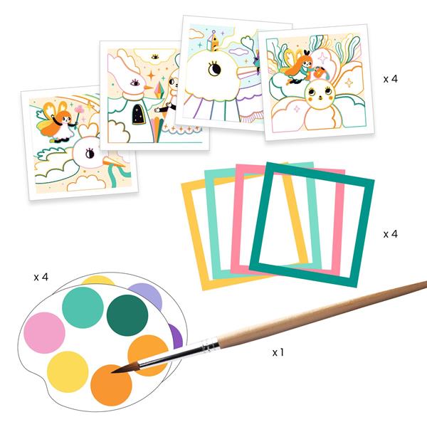 Cartes à peindre Djeco - Jardin Féérique