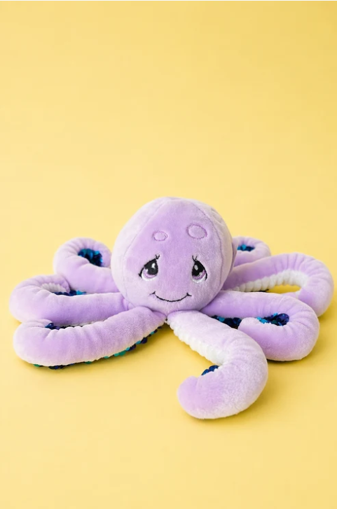 Mini peluche sensorielle ToyBox - Pieuvre mauve