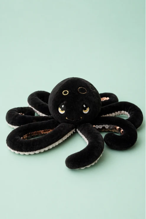 Mini peluche sensorielle ToyBox - Pieuvre noire
