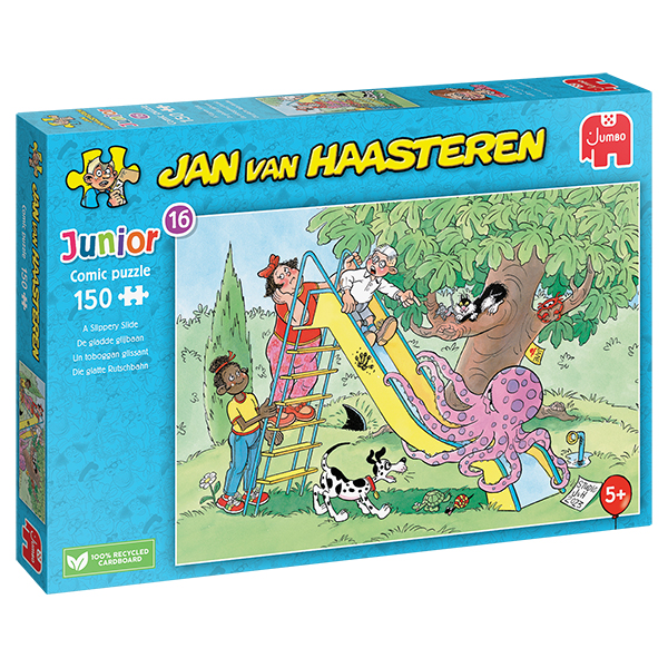 Casse-tête Jan Van Haasteren Junior - Un toboggan glissant - 150 pièces