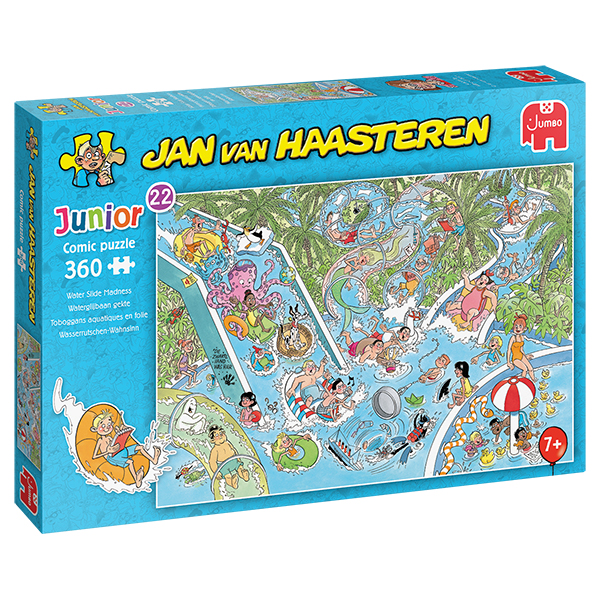 Casse-tête Jan Van Haasteren Junior - Toboggans aquatiques en folie - 360 pièces