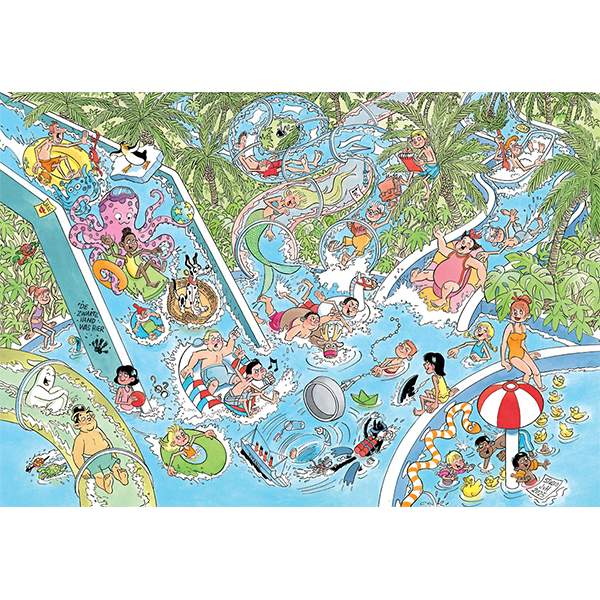 Casse-tête Jan Van Haasteren Junior - Toboggans aquatiques en folie - 360 pièces
