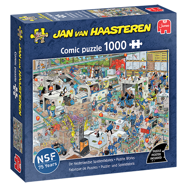 Casse-tête Jan Van Haasteren - Fabrique de puzzles - 1000 pièces