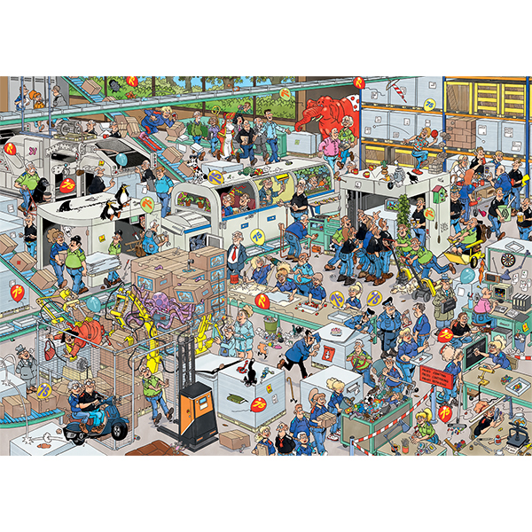 Casse-tête Jan Van Haasteren - Fabrique de puzzles - 1000 pièces