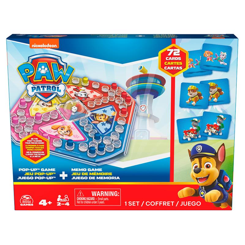 Pop-up Game & Memory Game - Paw Patrol