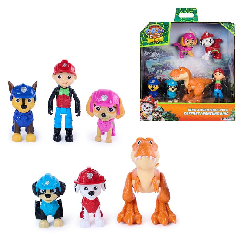 Pat' Patrouille - Aventure Dino - Coffret de 7 figurines