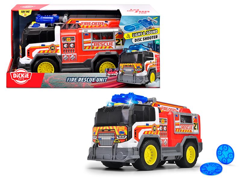 City Heroes - Camion de pompiers avec sons et lumières - 30 cm