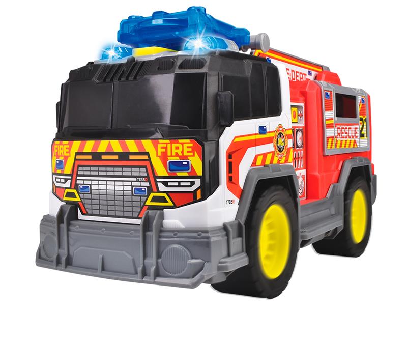 City Heroes - Camion de pompiers avec sons et lumières - 30 cm