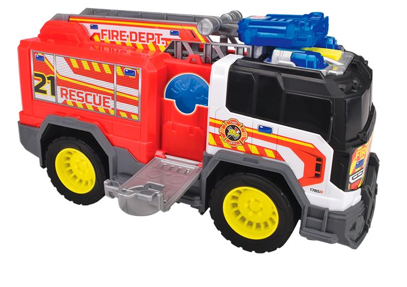 City Heroes - Camion de pompiers avec sons et lumières - 30 cm