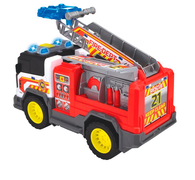 City Heroes - Camion de pompiers avec sons et lumières - 30 cm