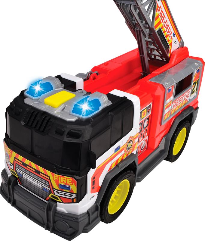 City Heroes - Camion de pompiers avec sons et lumières - 30 cm
