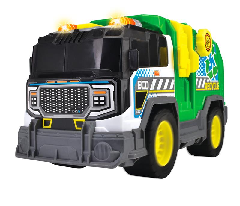 City Heroes - Camion de recyclage avec sons et lumières - 30 cm